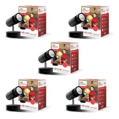 Murphy 6W Adjustable Aliminum LED Wall COB Black Body