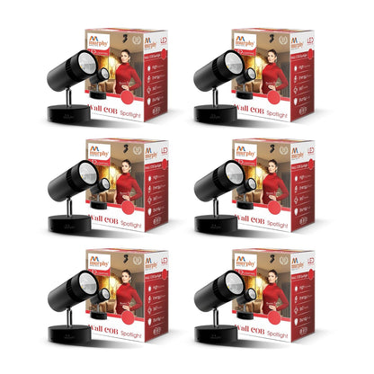 Murphy 6W Adjustable Aliminum LED Wall COB Black Body