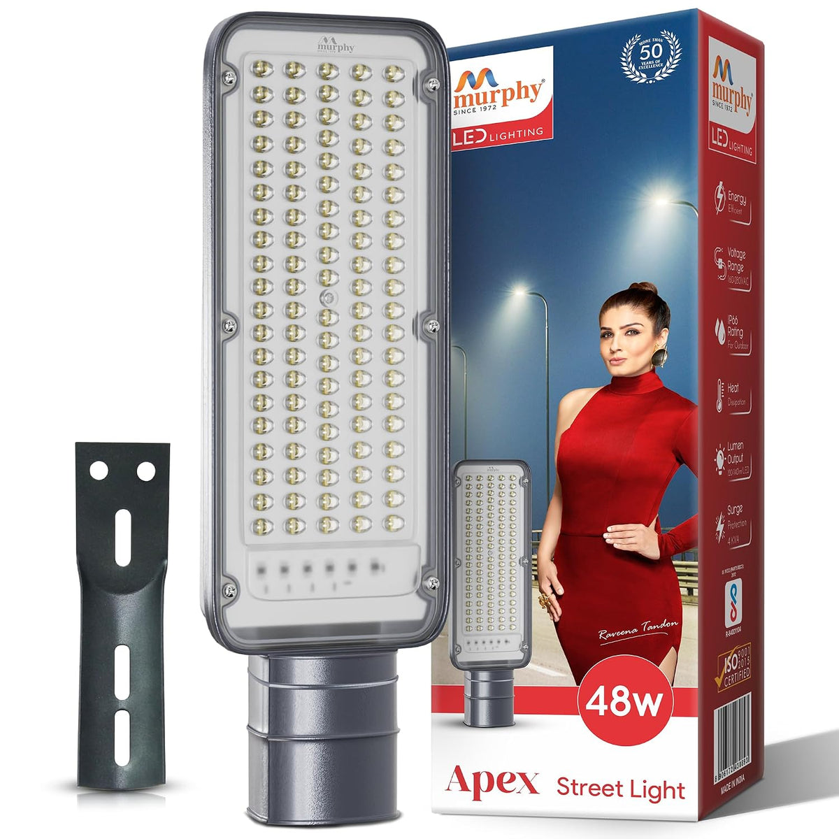 Murphy Apex 48W LED Street Light | IP68 Waterproof | Cool White | 4kV Surge Protection | 2 Year Warranty