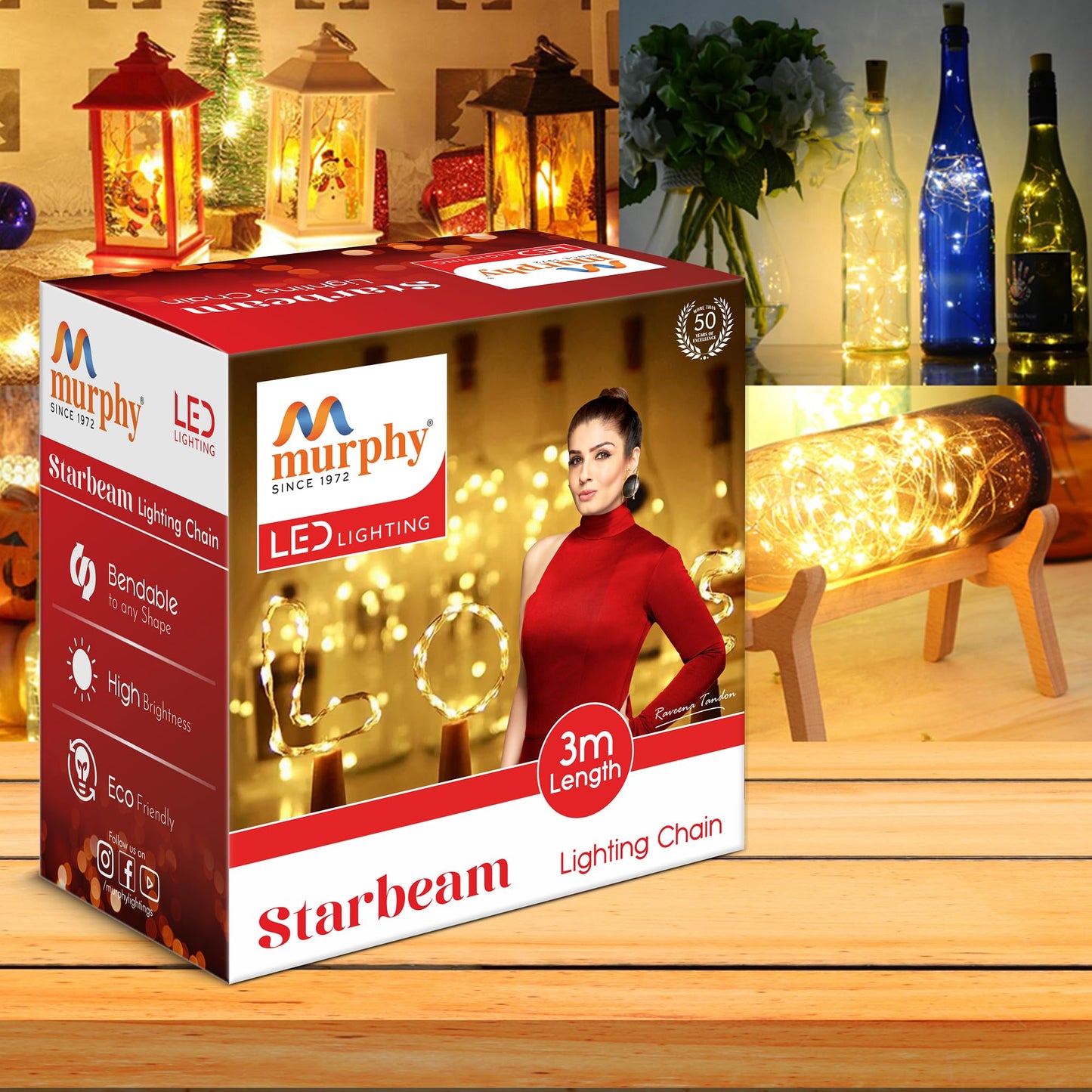 Murphy Decorative Cork String Lights – 3 Meter