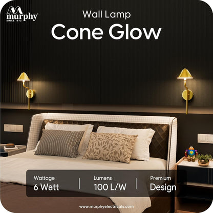 Murphy Cone Glow 6W LED Decorative Wall Light