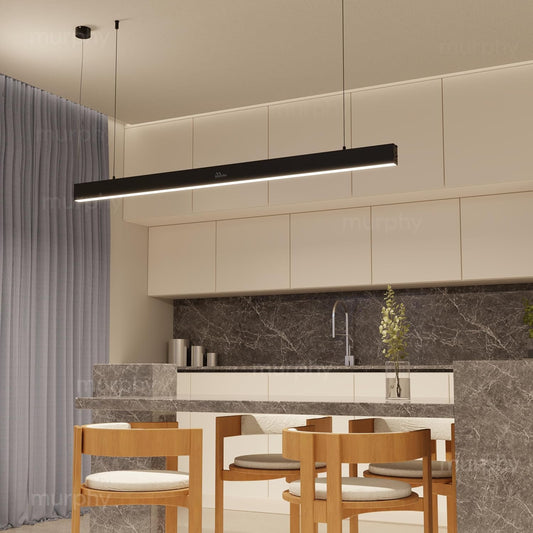 Murphy Black 4ft LED Hanging Profile Pendant Light