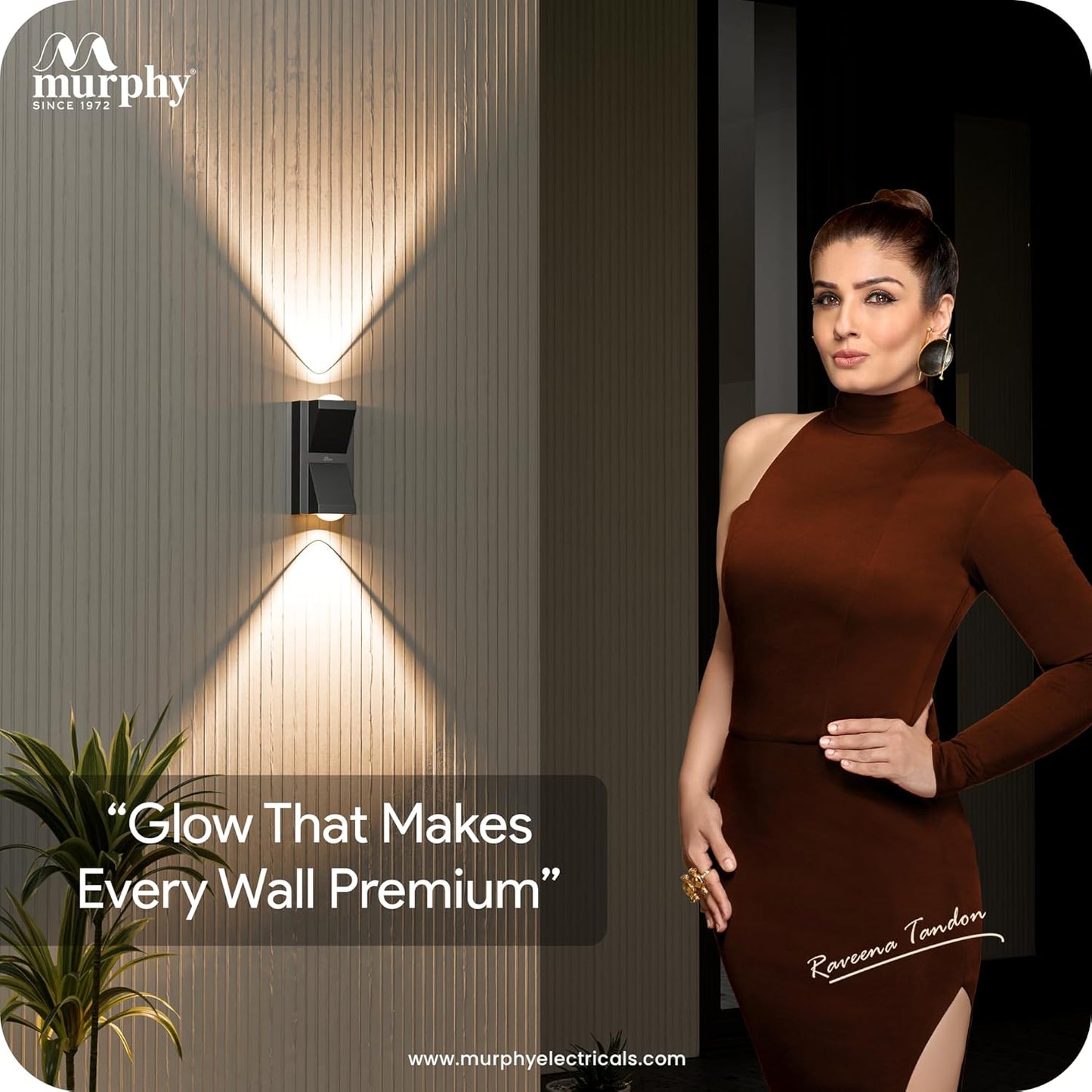 Murphy K-LITE Double Ray Wall Light IP66 Waterproof | Up to 600 Lumens | 2 Years Warranty | BIS Approved | 2.5kV Surge Protection | Up Down Light for Gate, Balcony & Garden