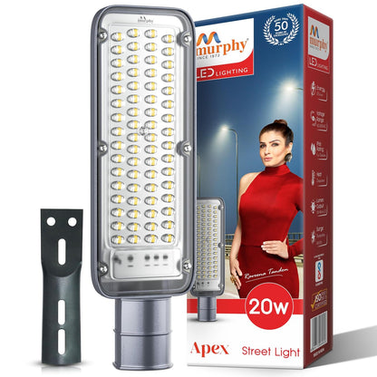 Murphy Apex 20W LED Street Light | IP68 Waterproof | Cool White | 4kV Surge Protection | 2 Year Warranty