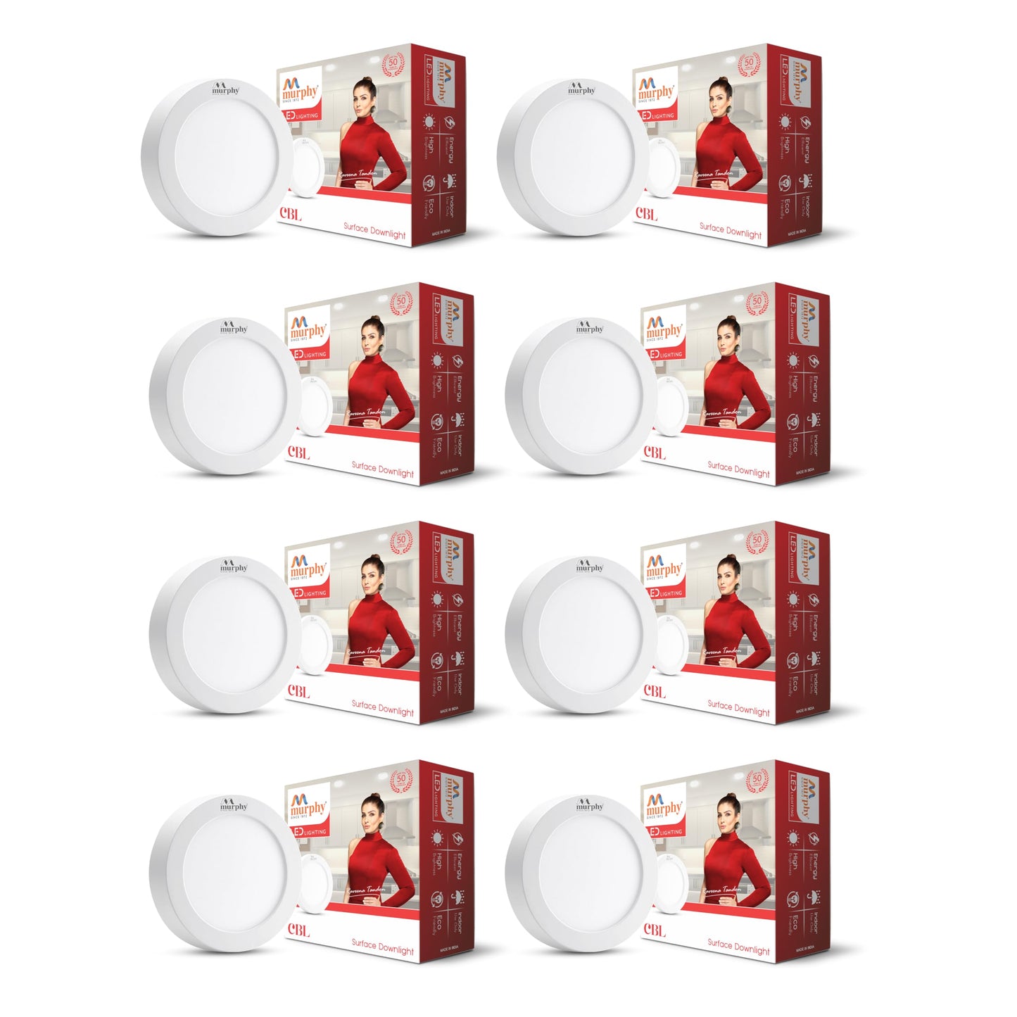 5W CBL Murphy 3-IN-1 Round Surface LED Down Light : R/B/P