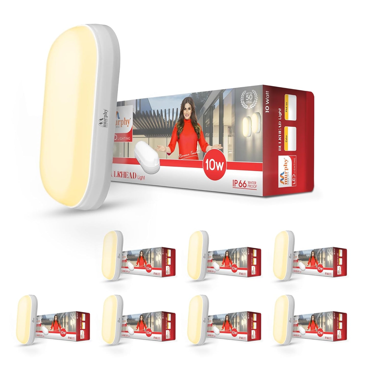 Murphy 10W LED Bulkhead Wall Mount Light