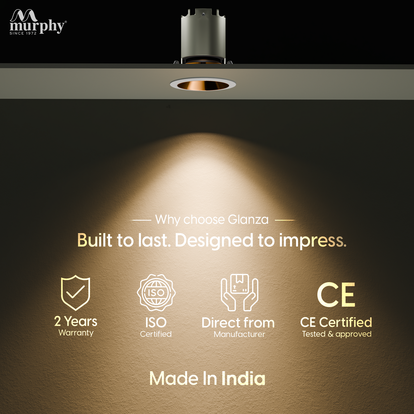Murphy Exotica COB Spotlight | Front Openable Design | 2 Elegant Body