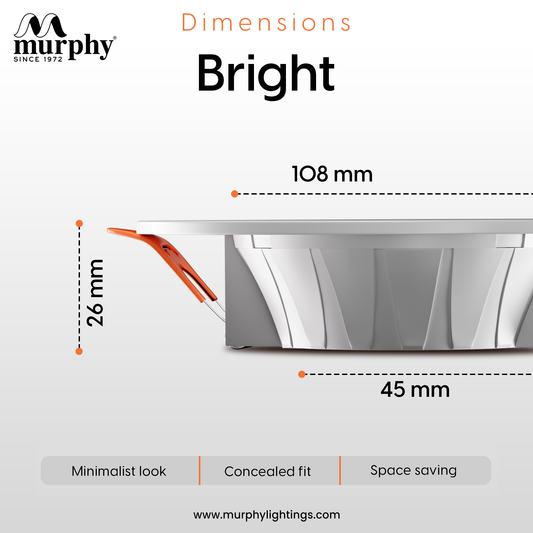 Murphy 6W Bright LED Concealed Box Down Light