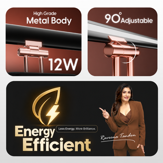 Murphy 12W  LED Mirror Light – Rose Gold (Clearance Sale)