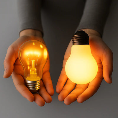 Comparison of Incandescent & LED