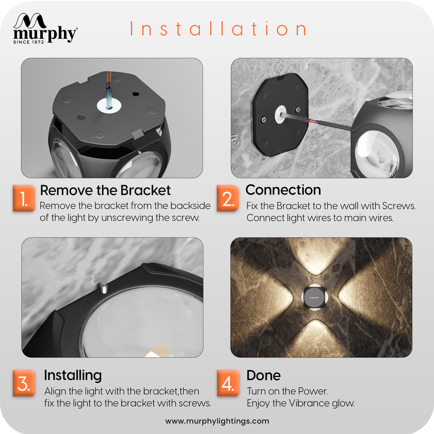 Murphy 6W LED Omni Wall Light
