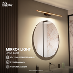 Murphy 12W 3-IN-1 Rose Gold Finish Mirror Light