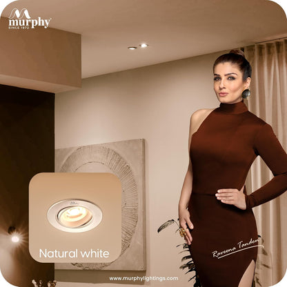 Murphy 7W PHOCUS LED Spot Round Panel Light Ceiling Downlight for Concealed & Junction Box