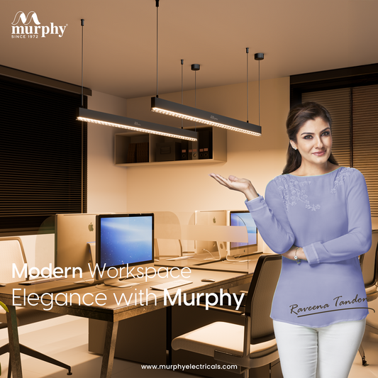 Murphy Black 4ft LED Hanging Profile Pendant Light (Lens Model)