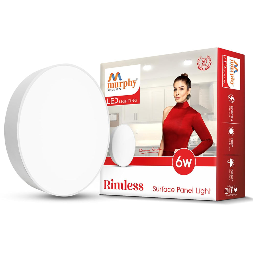 Murphy 6W Rimless Round LED Surface Panel Light – Murphy Lightings
