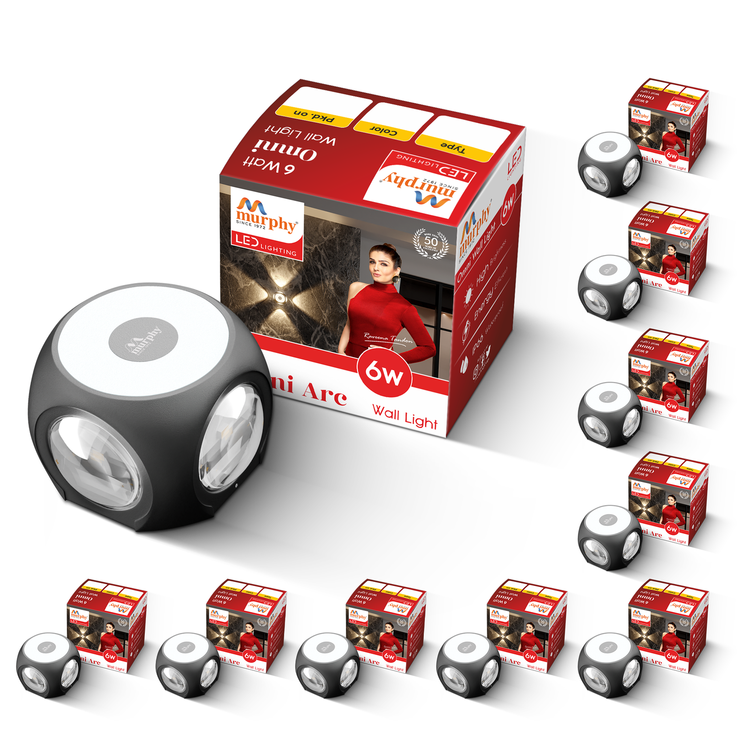 Murphy 6W LED Up Down Omni Arc Wall Light