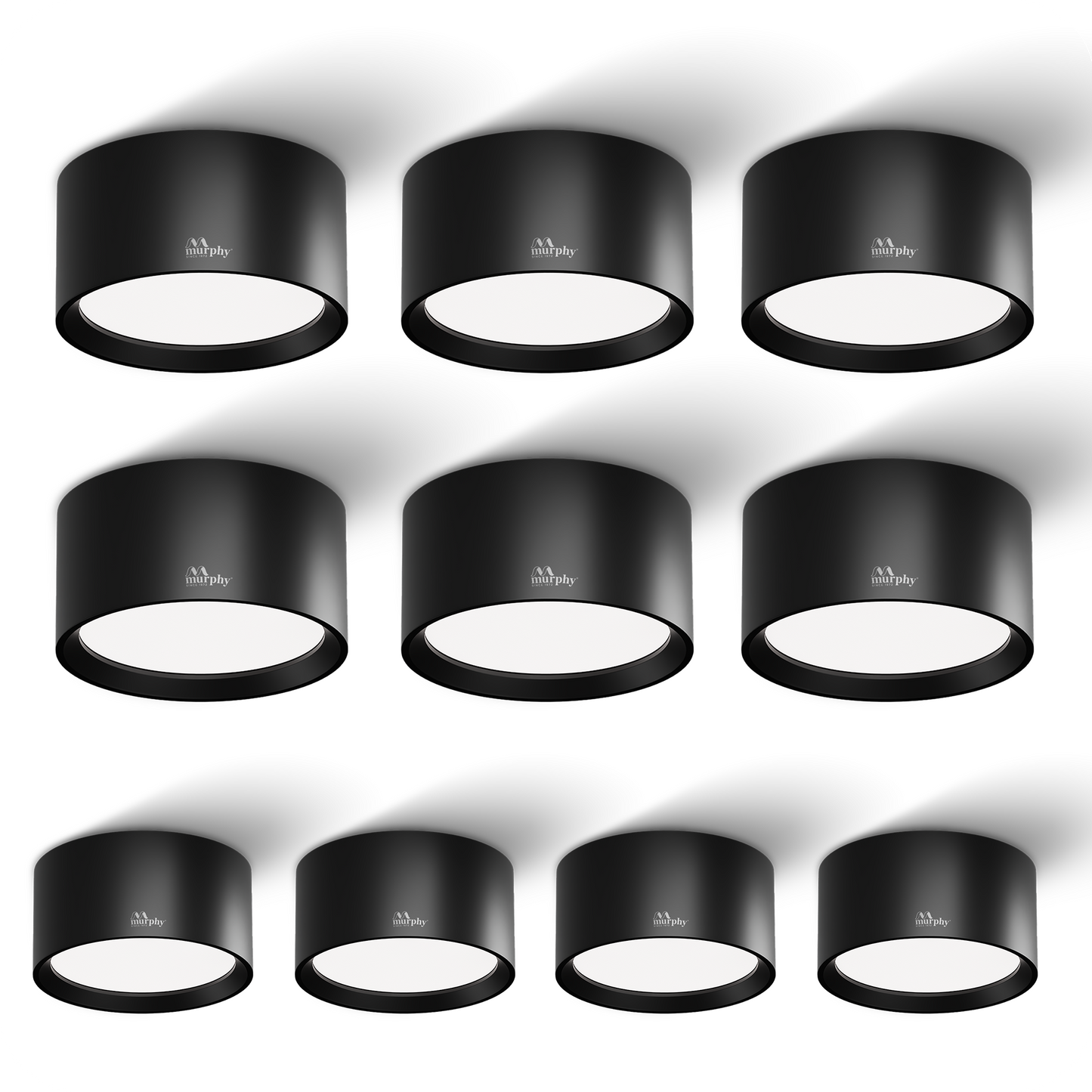 Murphy 3W LED Disc Surface Light Black Finish Aluminium Body | BIS Approved