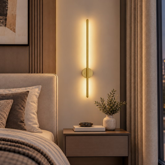 Murphy 12W 3-in-1 LED Wall Highlighter Light, Thin Gold Decorative Wall Sconce