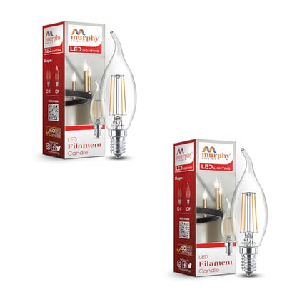 Murphy 5-watt Flame Shape Filament Candle LED Bulb Home & Decoration Bulb Base: E14