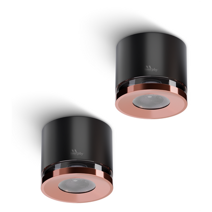 Murphy 3W Crystal Black Rose Gold Cylindrical COB Surface Light