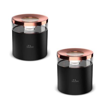 Murphy 12W Crystal Black Rose Gold Cylindrical COB Surface Light