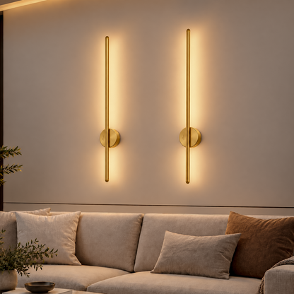 Murphy 12W 3-in-1 LED Wall Highlighter Light, Thin Gold Decorative Wall Sconce