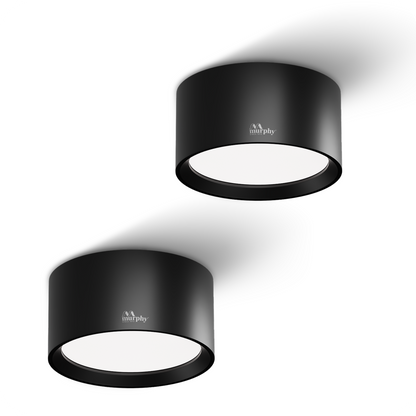 Murphy 3W LED Disc Surface Light Black Finish Aluminium Body | BIS Approved