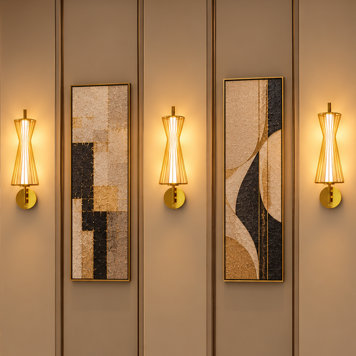 Murphy LoopLite 3-Color LED Wall Lamp – Luxury Gold Finish