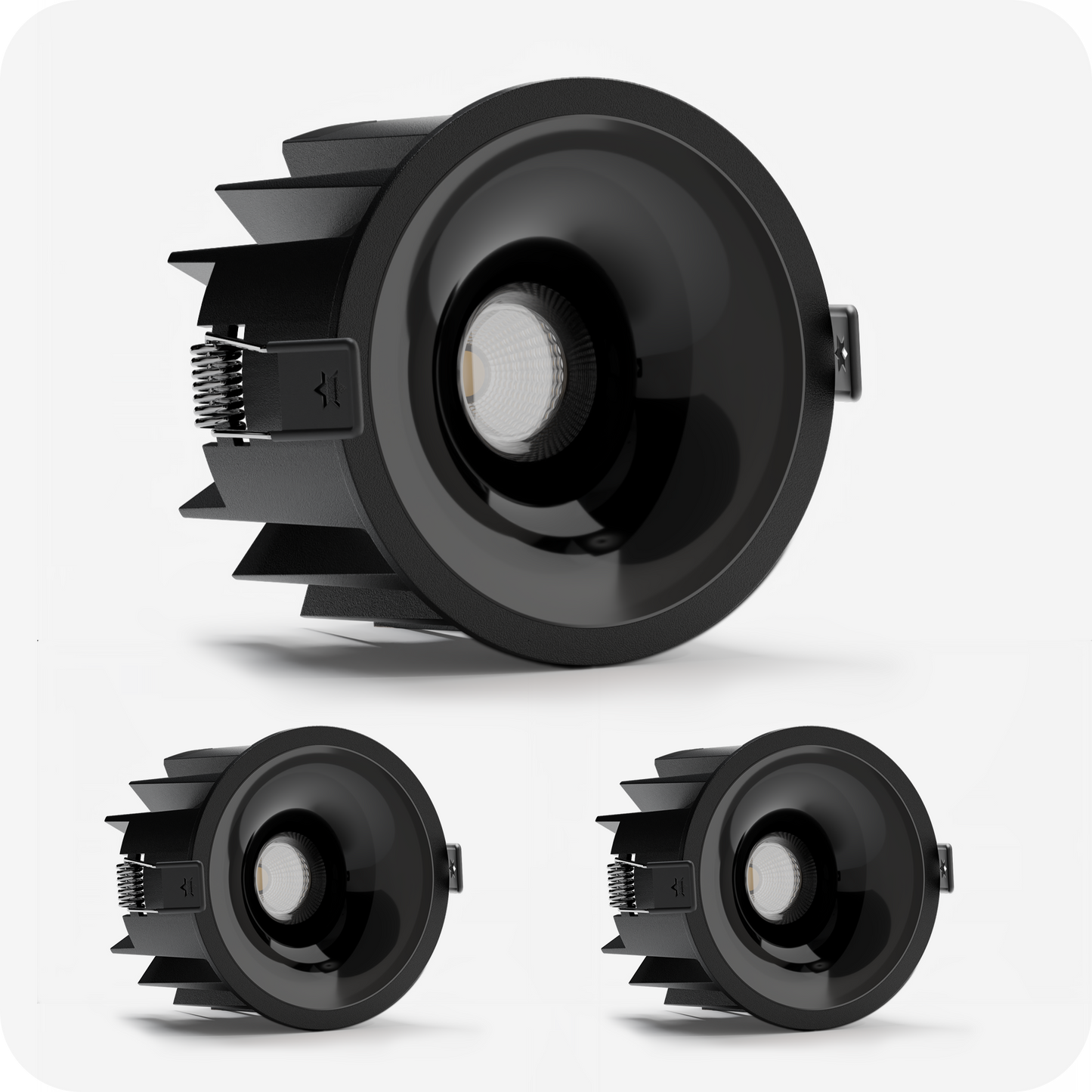 Murphy Elantra Noir 12W COB LED Downlight | Black Reflector | Warm White Recessed Spot Light | Aluminium Housing | 700 Lumens | 4kV Surge Protection | BIS Approved | 2 Year Warranty