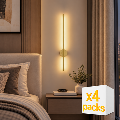 Murphy 12W 3-in-1 LED Wall Highlighter Light, Thin Gold Decorative Wall Sconce