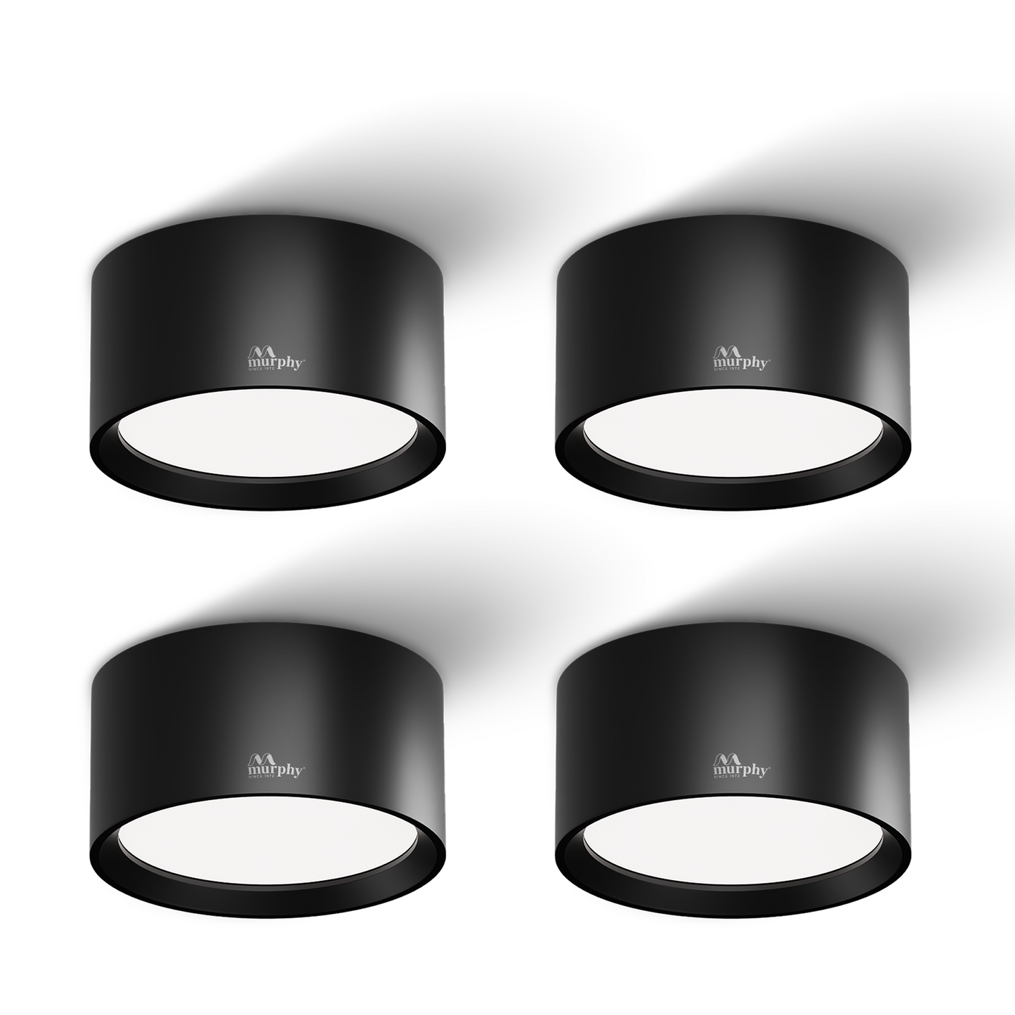 Murphy 3W LED Disc Surface Light Black Finish Aluminium Body | BIS Approved