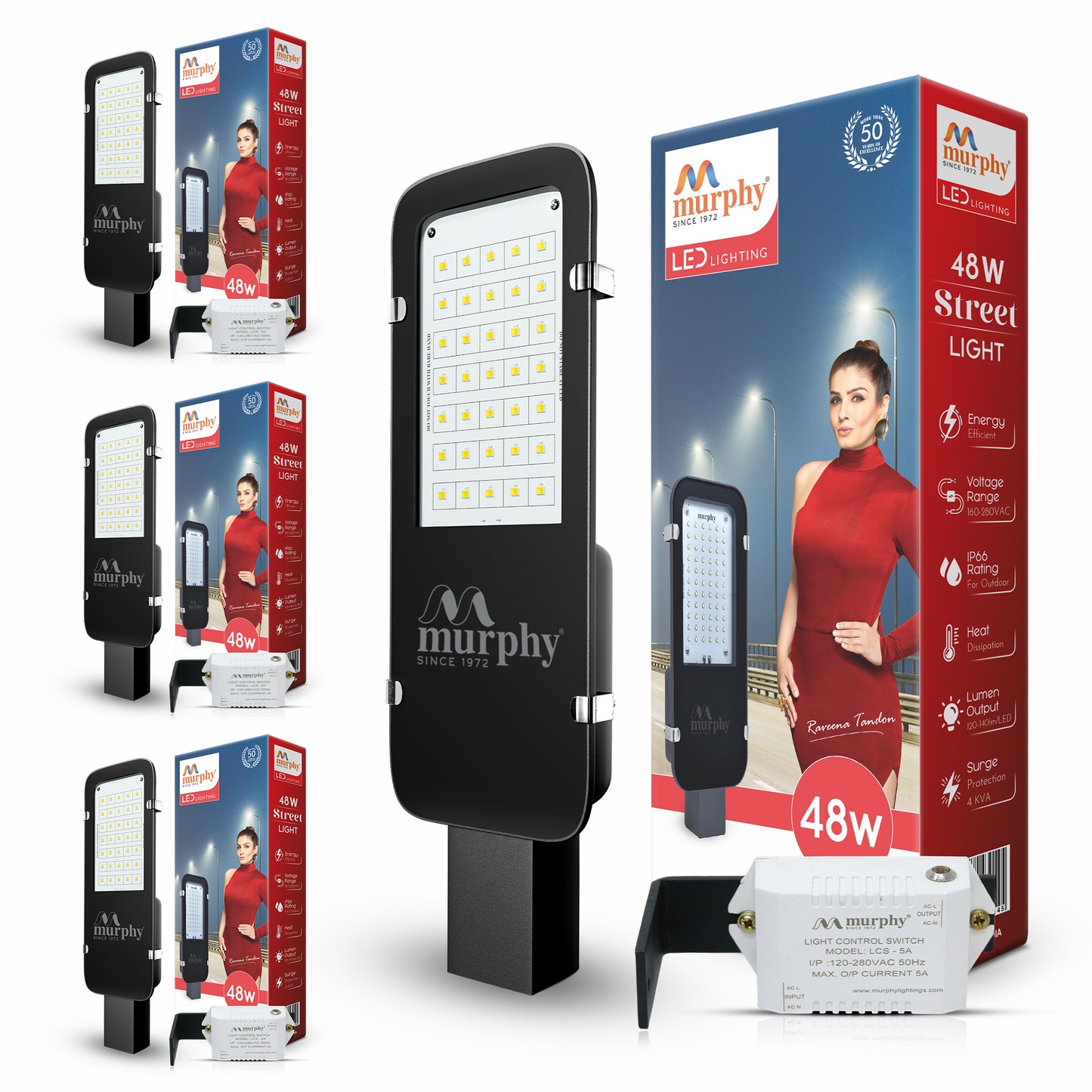 48W LED Street Light - Dusk To Dawn