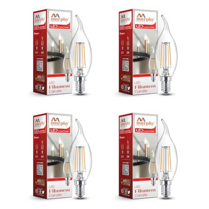 Murphy 5-watt Flame Shape Filament Candle LED Bulb Home & Decoration Bulb Base: E14