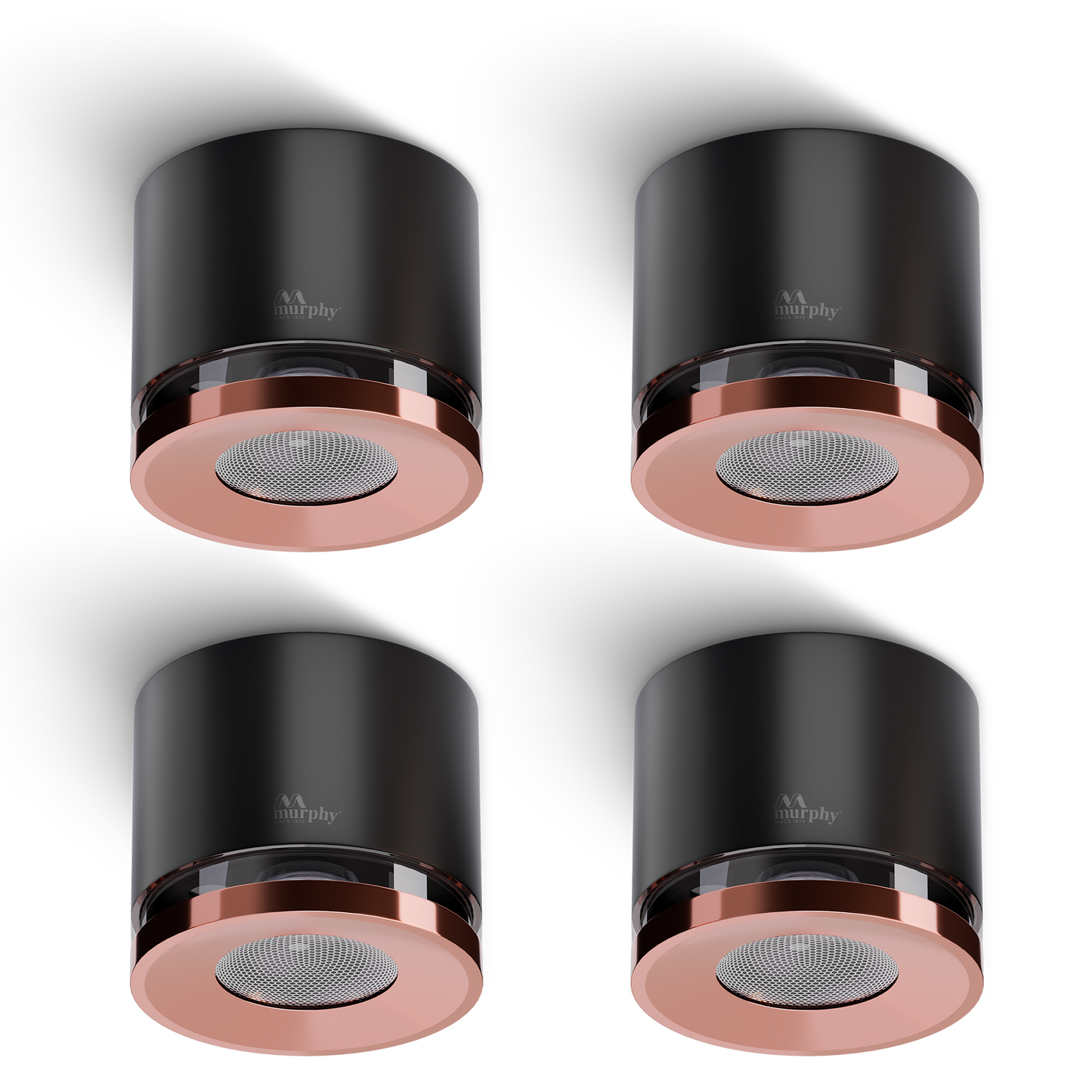 Murphy 3W Crystal Black Rose Gold Cylindrical COB Surface Light