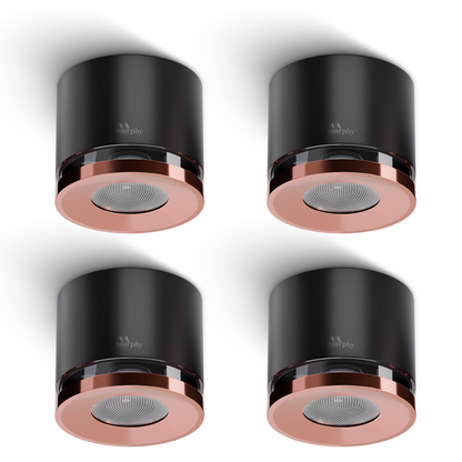 Murphy 3W Crystal Black Rose Gold Cylindrical COB Surface Light