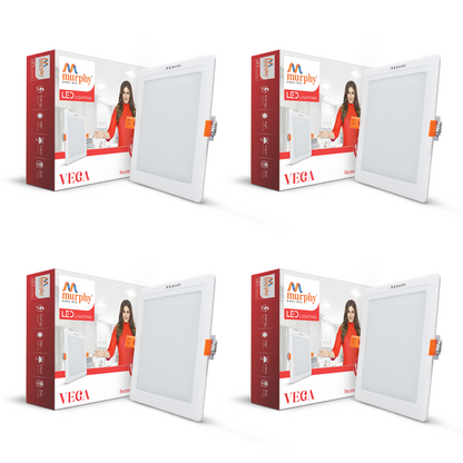 Murphy 10W Vega Square Recess Panel Light