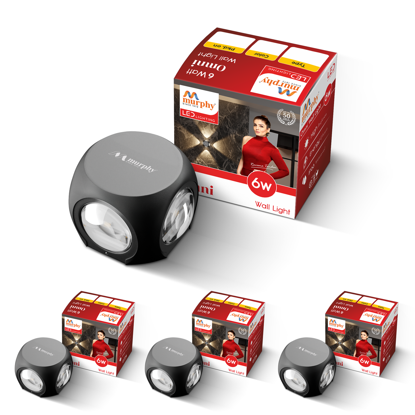 Murphy 6W LED Omni Wall Light