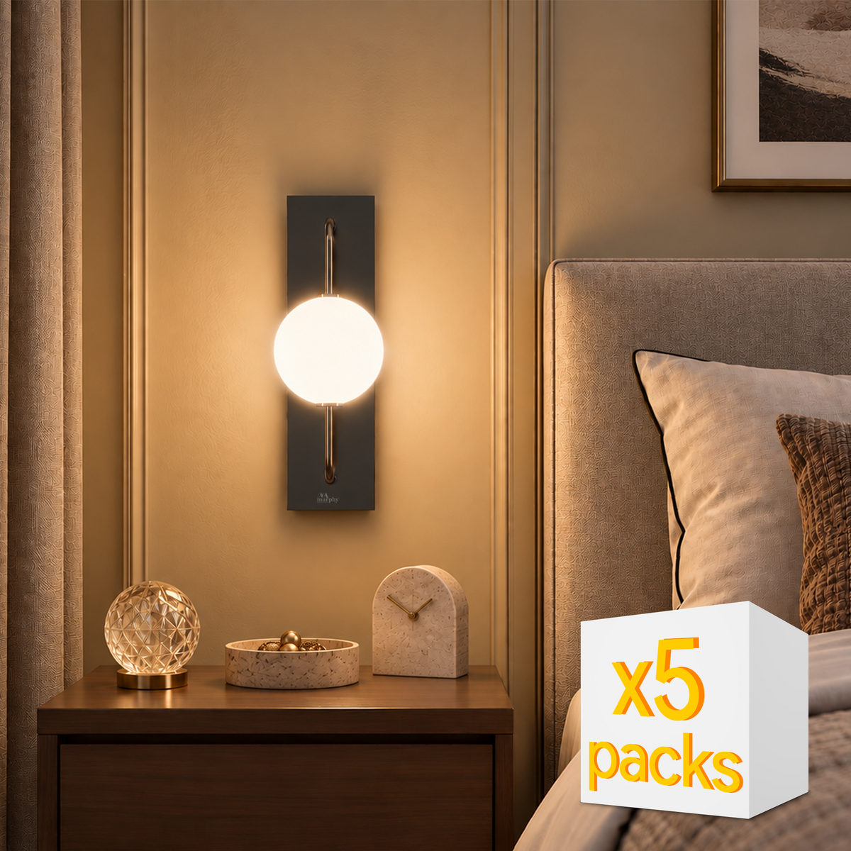 Murphy Twilight Glow 9W Wall Light – 3-in-1 LED Mood Lamp