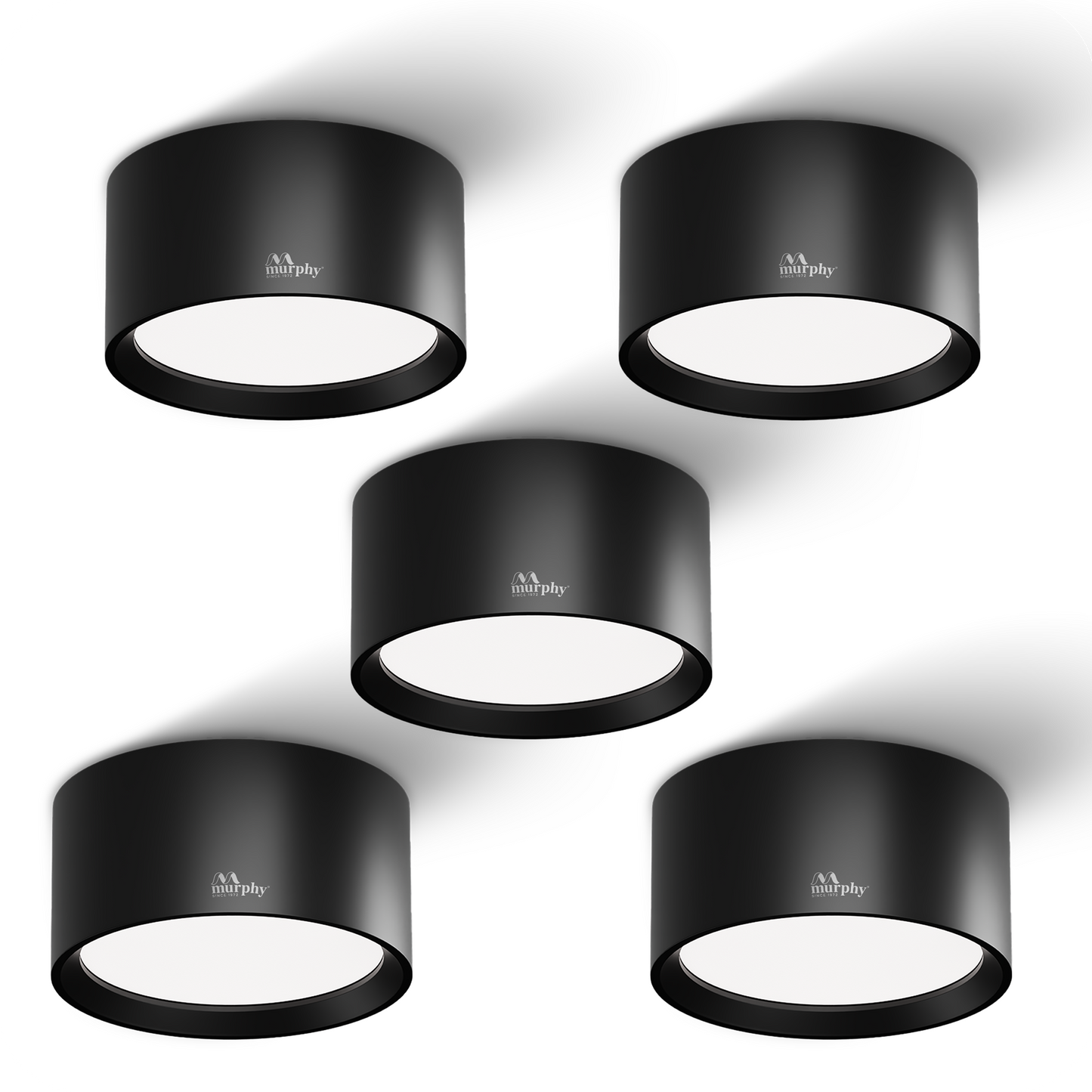 Murphy 3W LED Disc Surface Light Black Finish Aluminium Body | BIS Approved