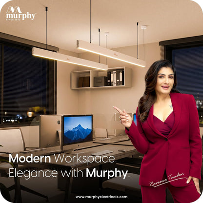 Murphy 45W 4 Feet Linear LED Hanging Profile Light - Warm White