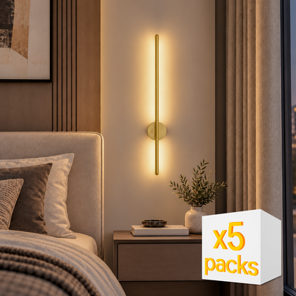 Murphy 12W 3-in-1 LED Wall Highlighter Light, Thin Gold Decorative Wall Sconce
