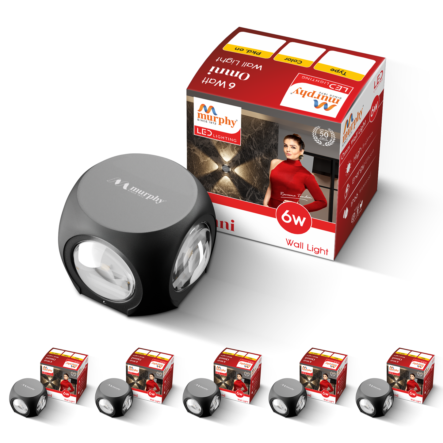 Murphy 6W LED Omni Wall Light