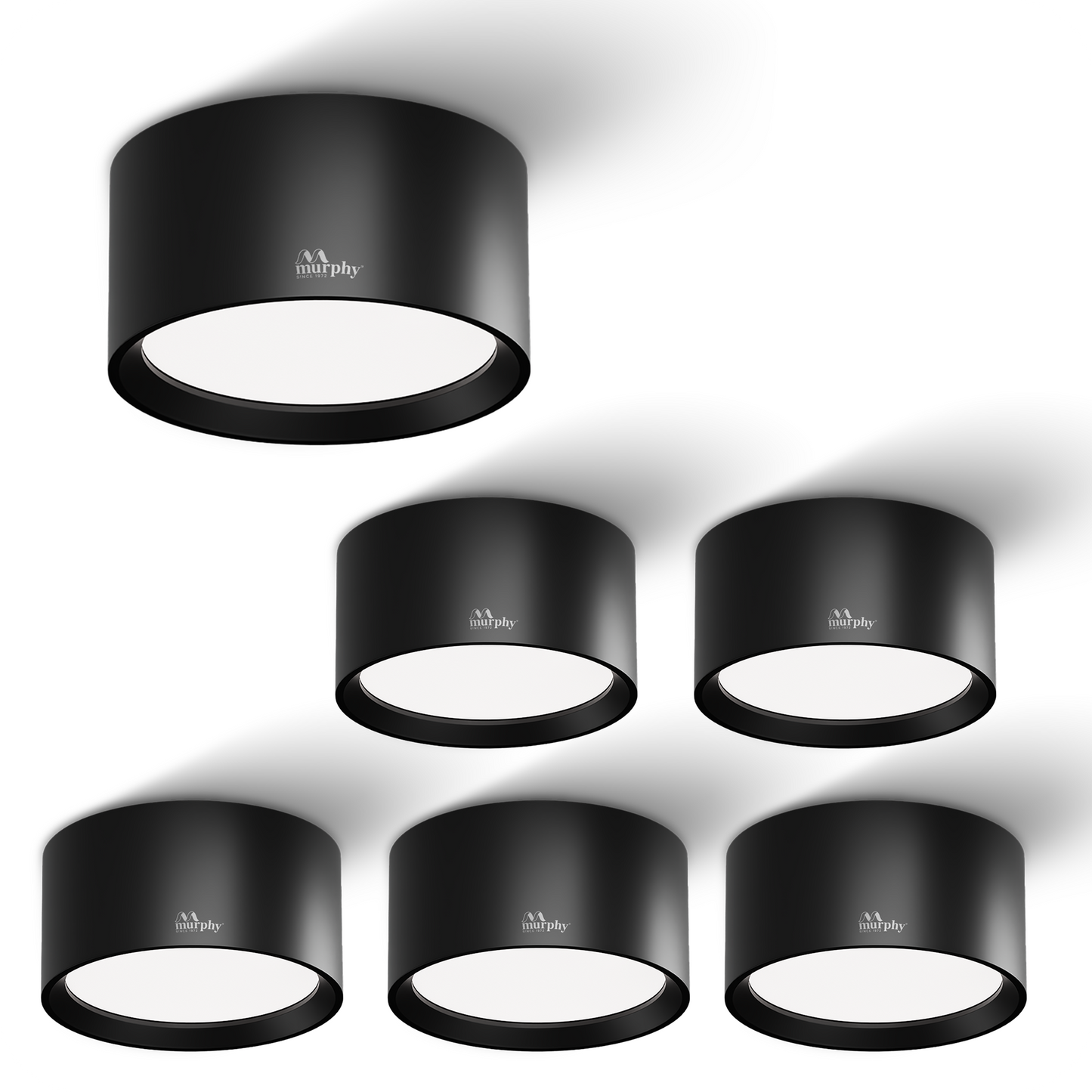 Murphy 3W LED Disc Surface Light Black Finish Aluminium Body | BIS Approved