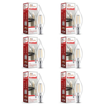 Murphy 5-watt Flame Shape Filament Candle LED Bulb Home & Decoration Bulb Base: E14