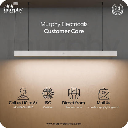 Murphy 45W 4 Feet Linear LED Hanging Profile Light - Warm White