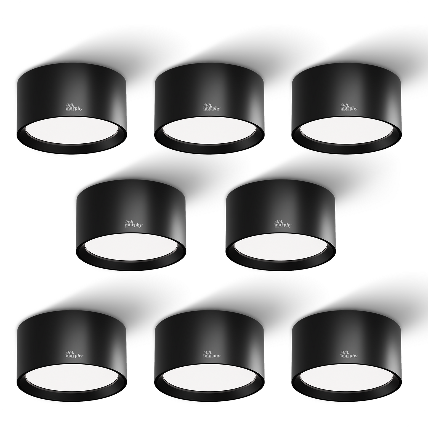 Murphy 3W LED Disc Surface Light Black Finish Aluminium Body | BIS Approved