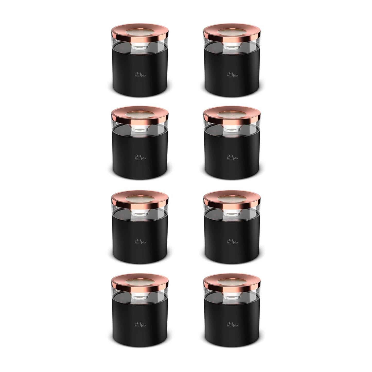 Murphy 6W Crystal Black Rose Gold Cylindrical COB Surface Light