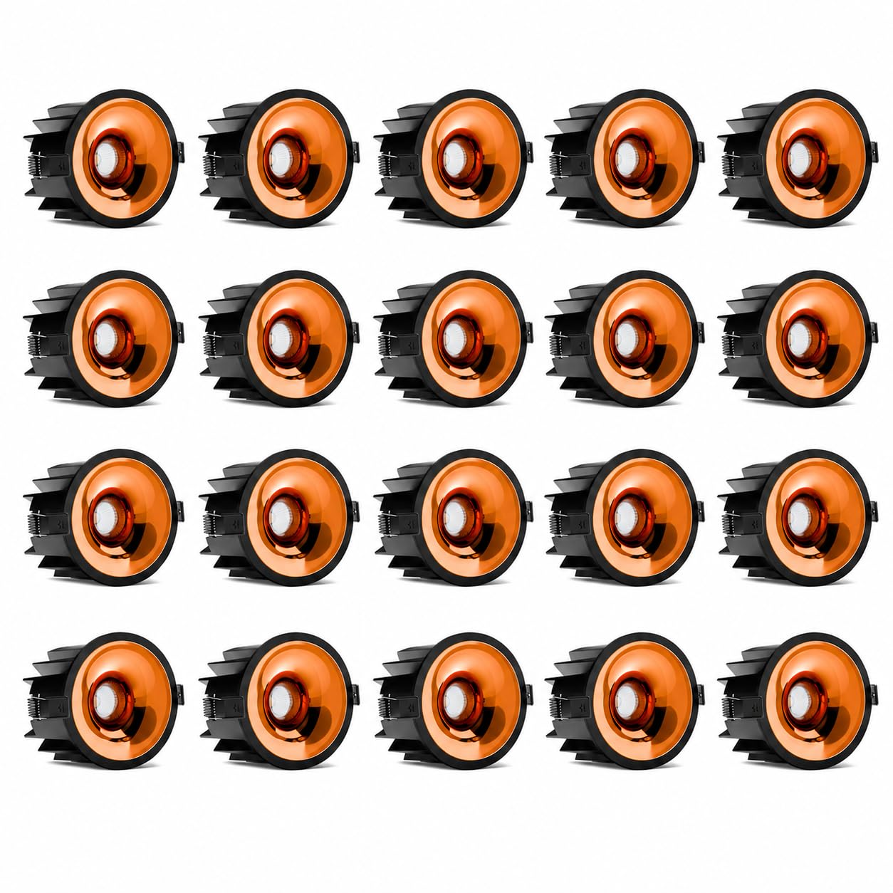 Elantra 7W COB LED Downlight | Rose Gold Reflector | Warm White Recessed Spot Light | Aluminium Housing | Heat Dissipation | 700 Lumens | BIS Approved | 2 Year Warranty