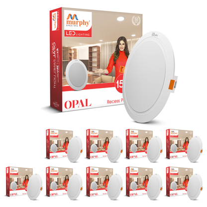 Murphy 15W OPAL Round Recess Panel Light