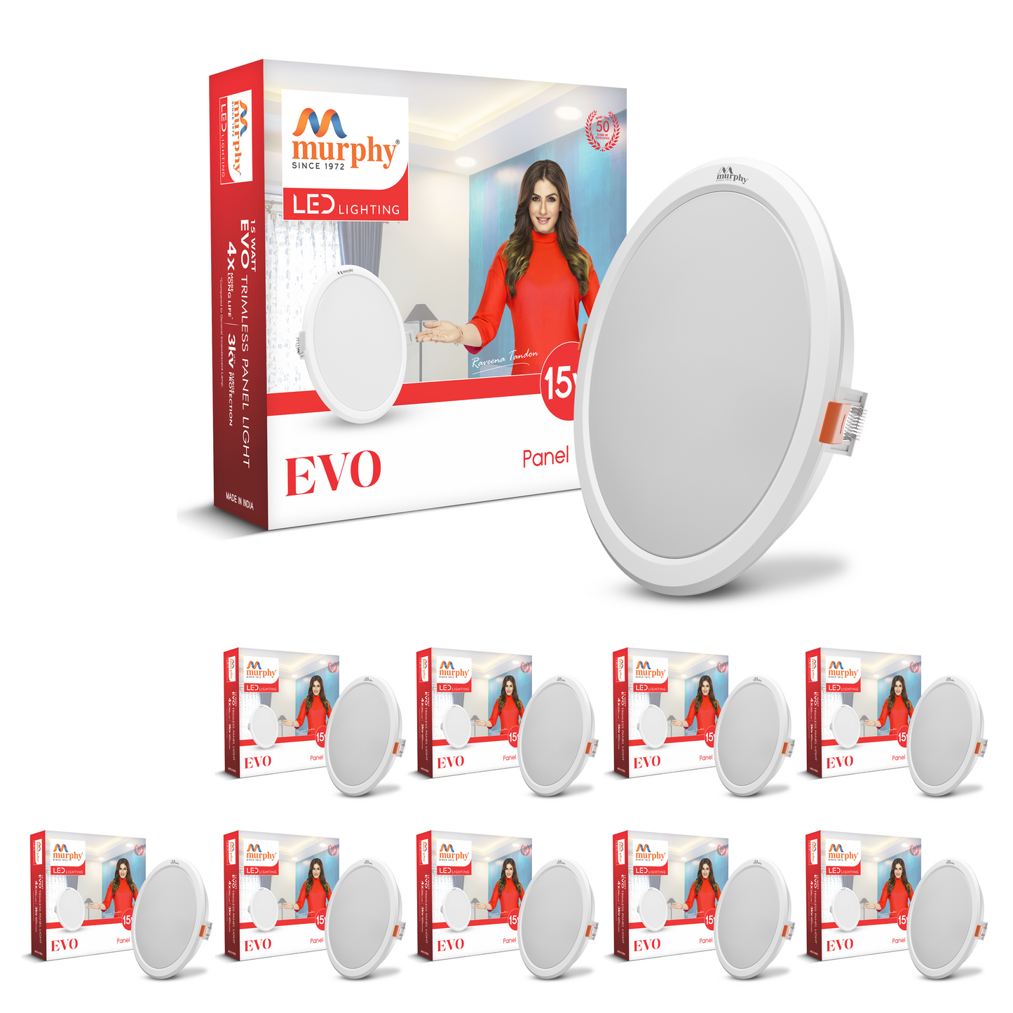 Murphy 15W Evo Round Recess Panel Light